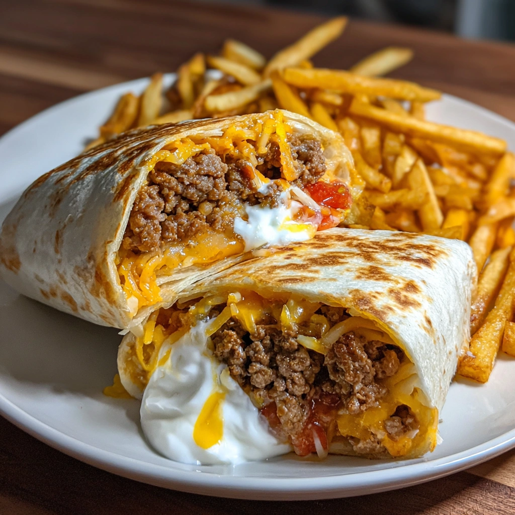 Beefy Cheesy Fries Burrito Wrap: A Must-Try Delight!