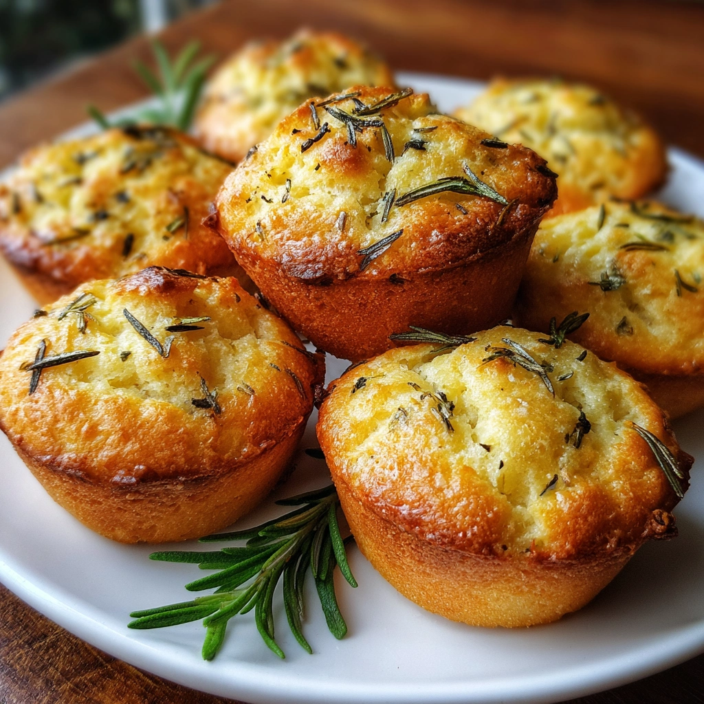 Garlic &amp; Rosemary Focaccia Muffins: A Tasty Delight!