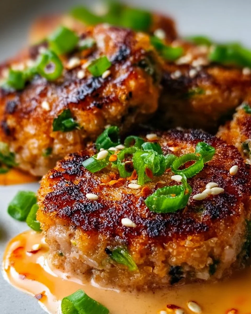 Asian-Style Tuna Cakes with Spicy Mayo