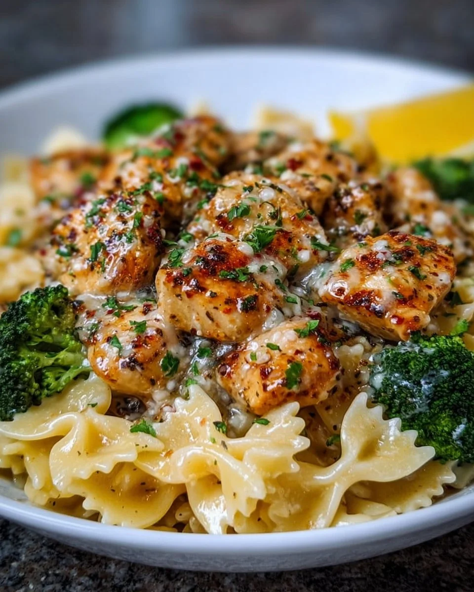 Cowboy Butter Lemon Bowtie Chicken with Broccoli Bliss