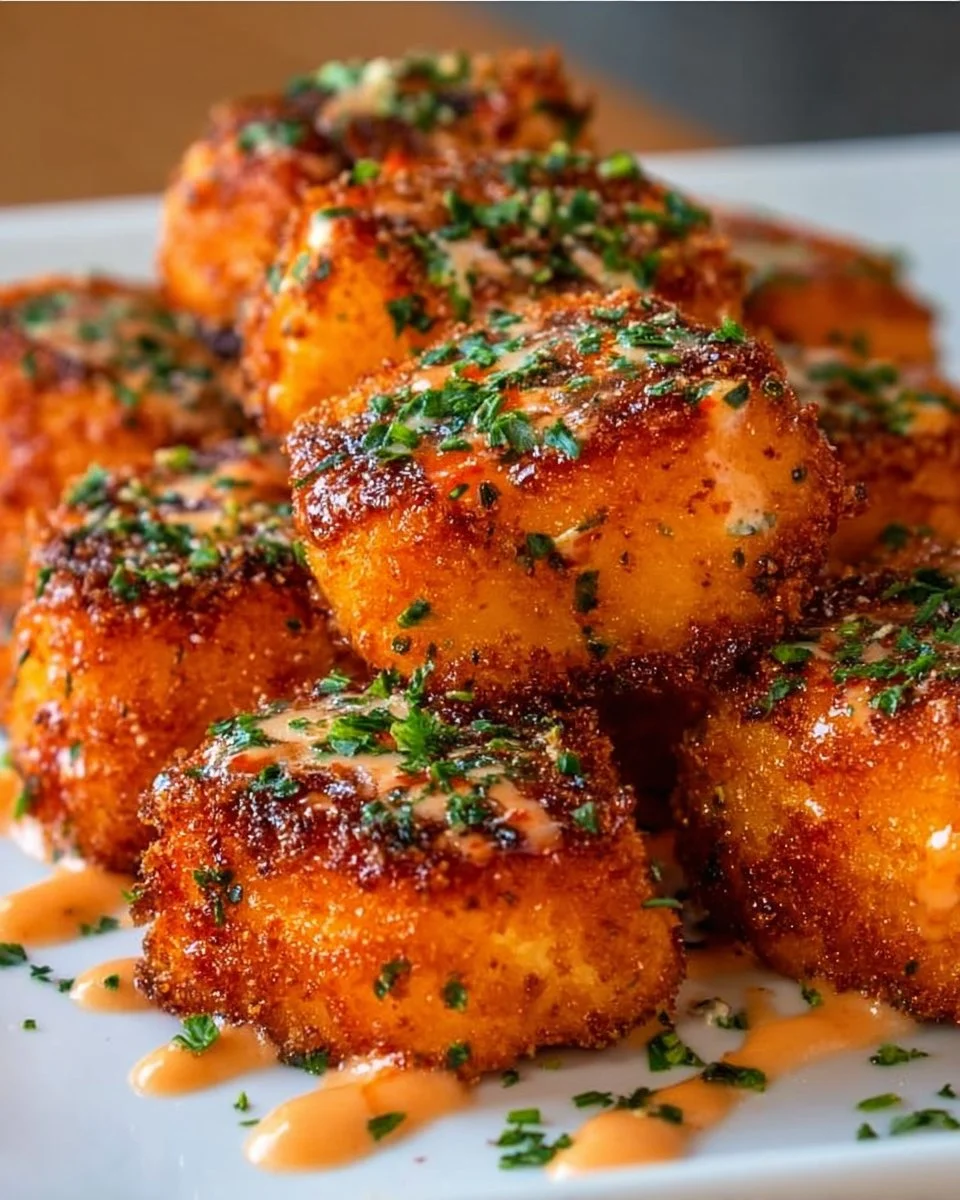 Crispy Bang Bang Salmon Bites