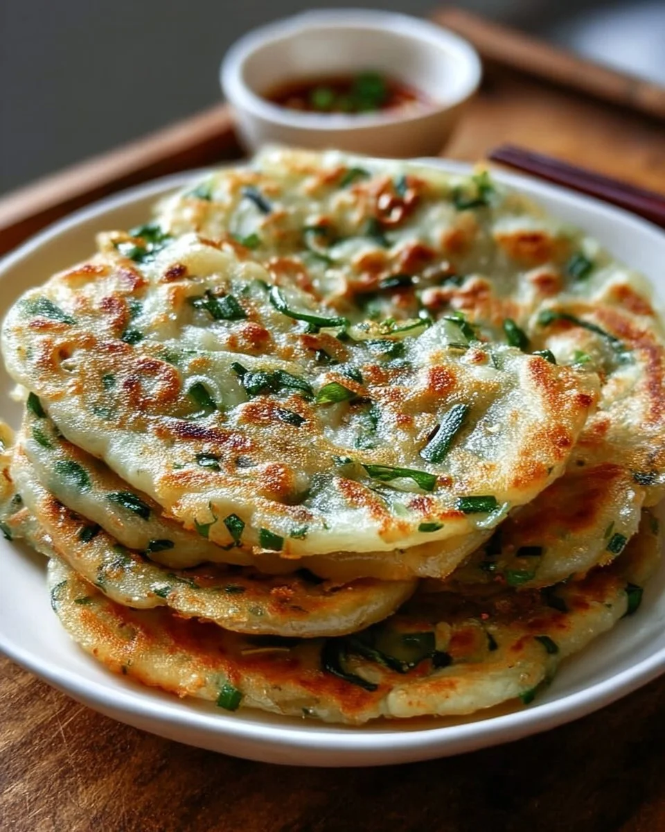 Crispy Chinese Scallion Pancakes (Cong You Bing)