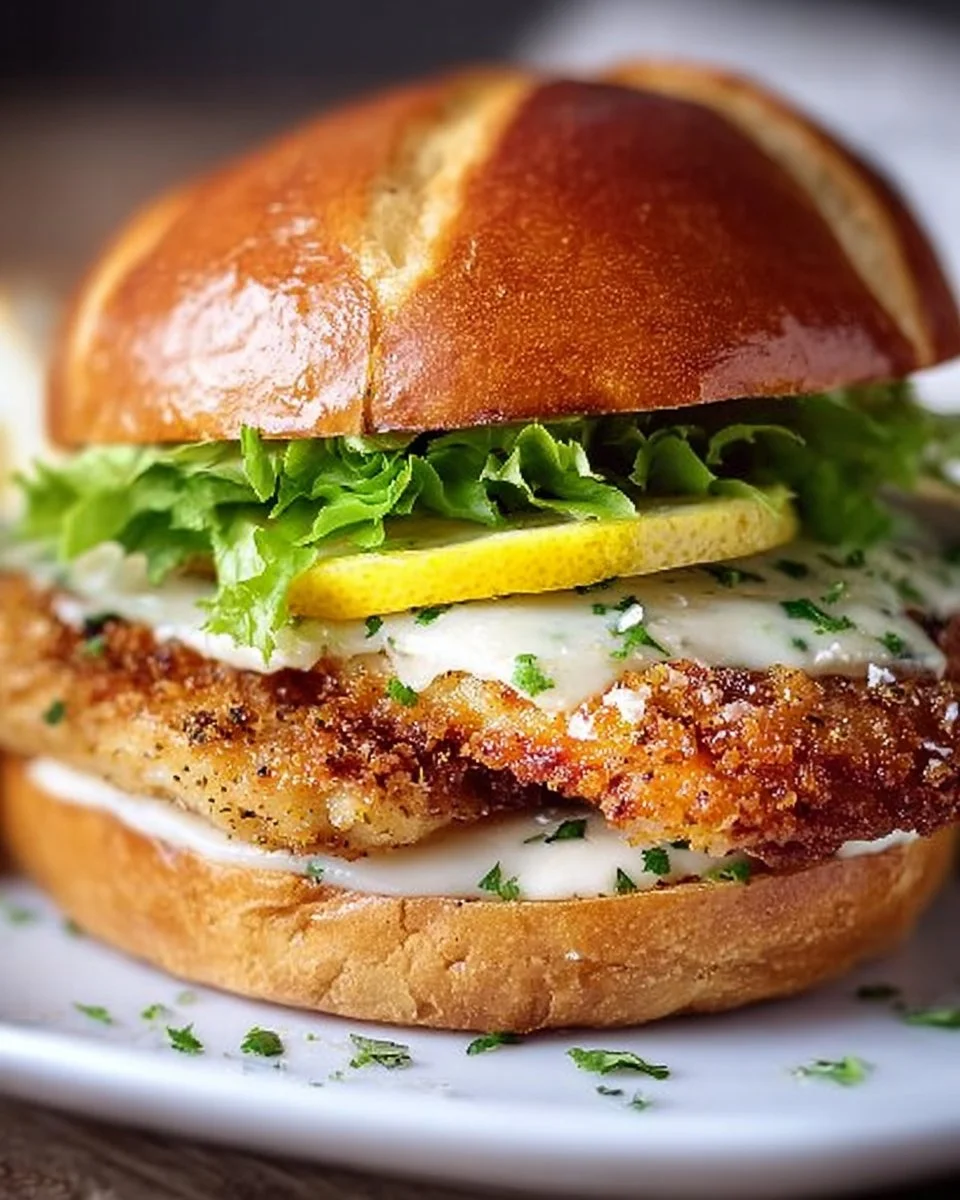 Crispy Lemon Pepper Chicken Sandwich
