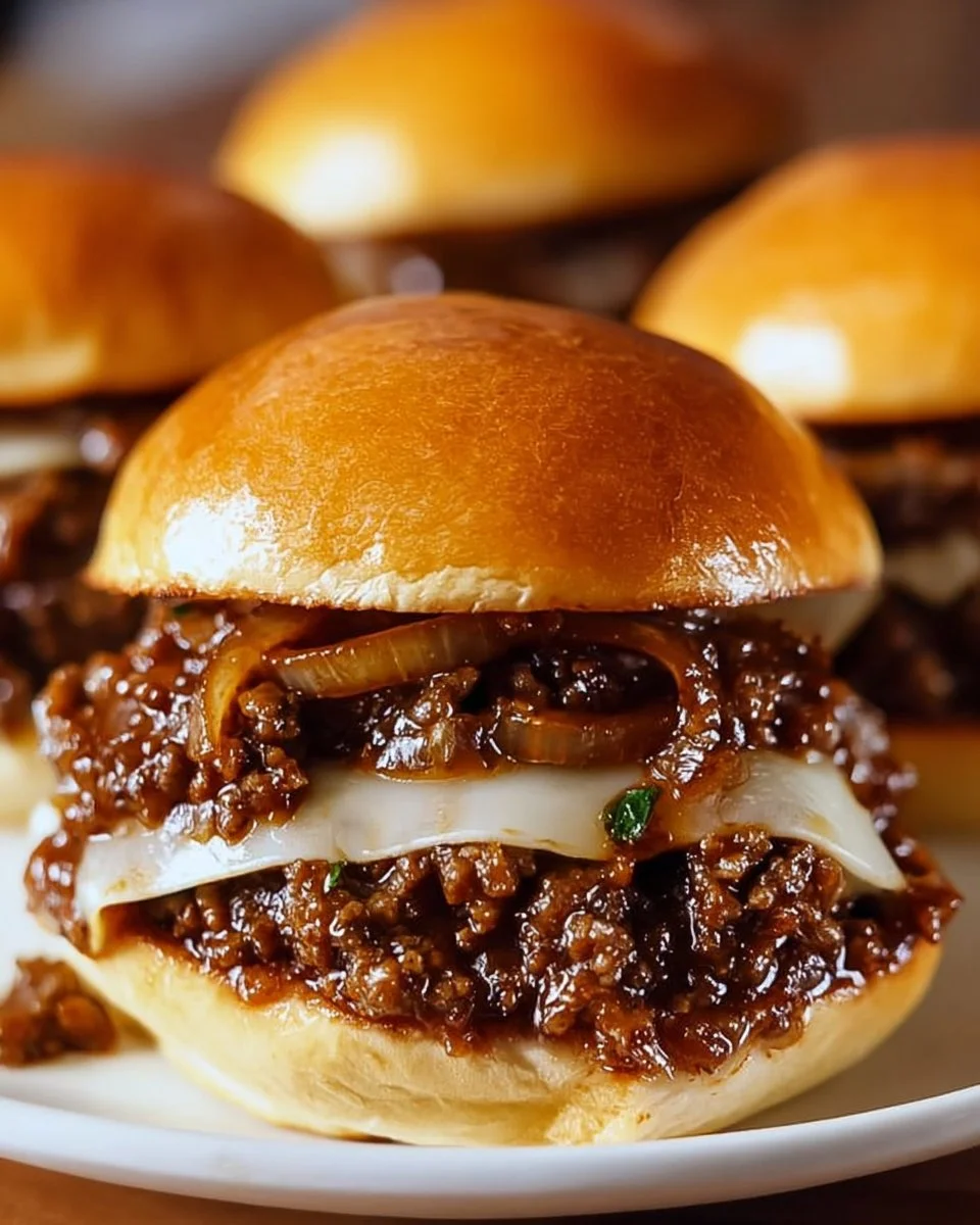 French Onion Beef Sloppy Joes