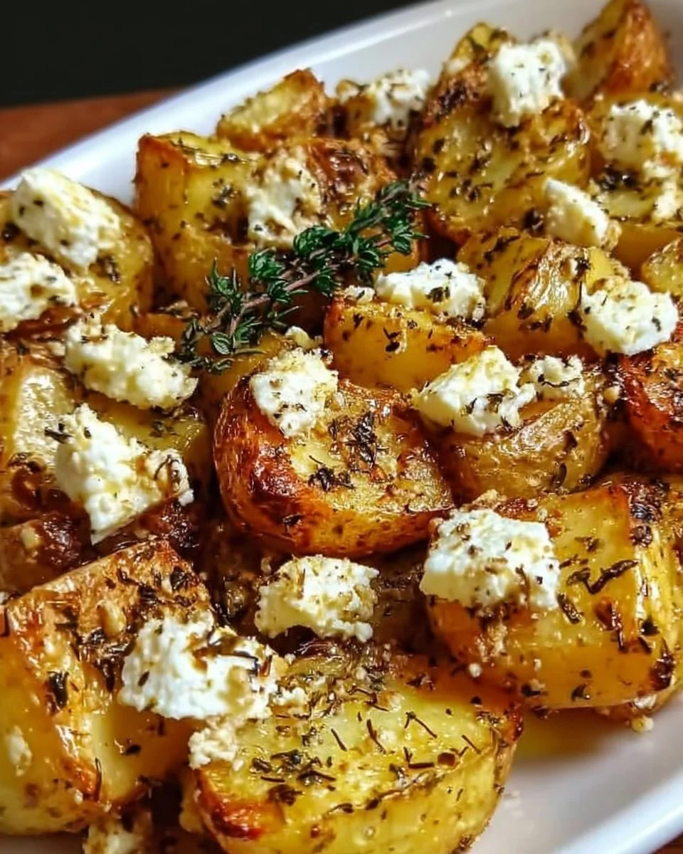 Greek Feta Roast Potatoes