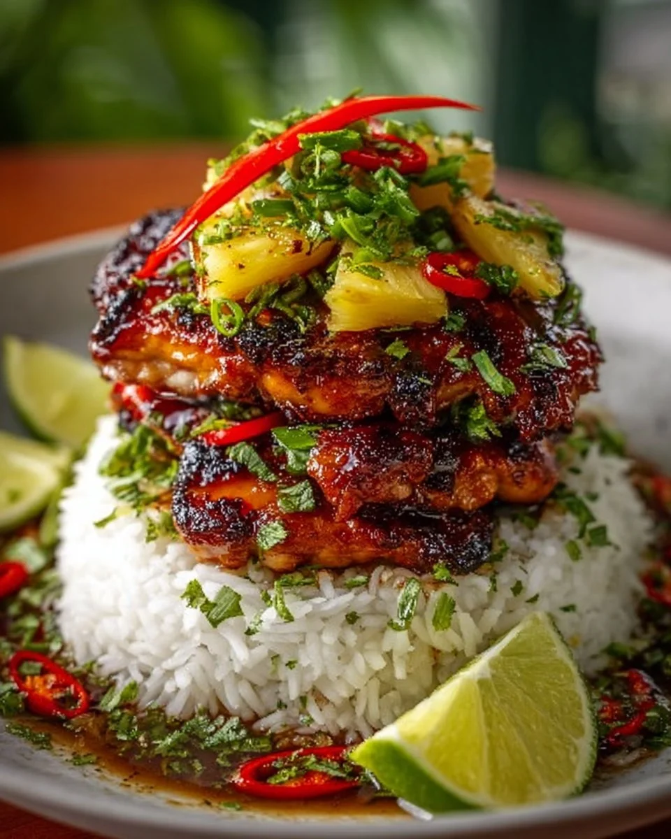 Hawaiian Turn-Turn Chicken Stack