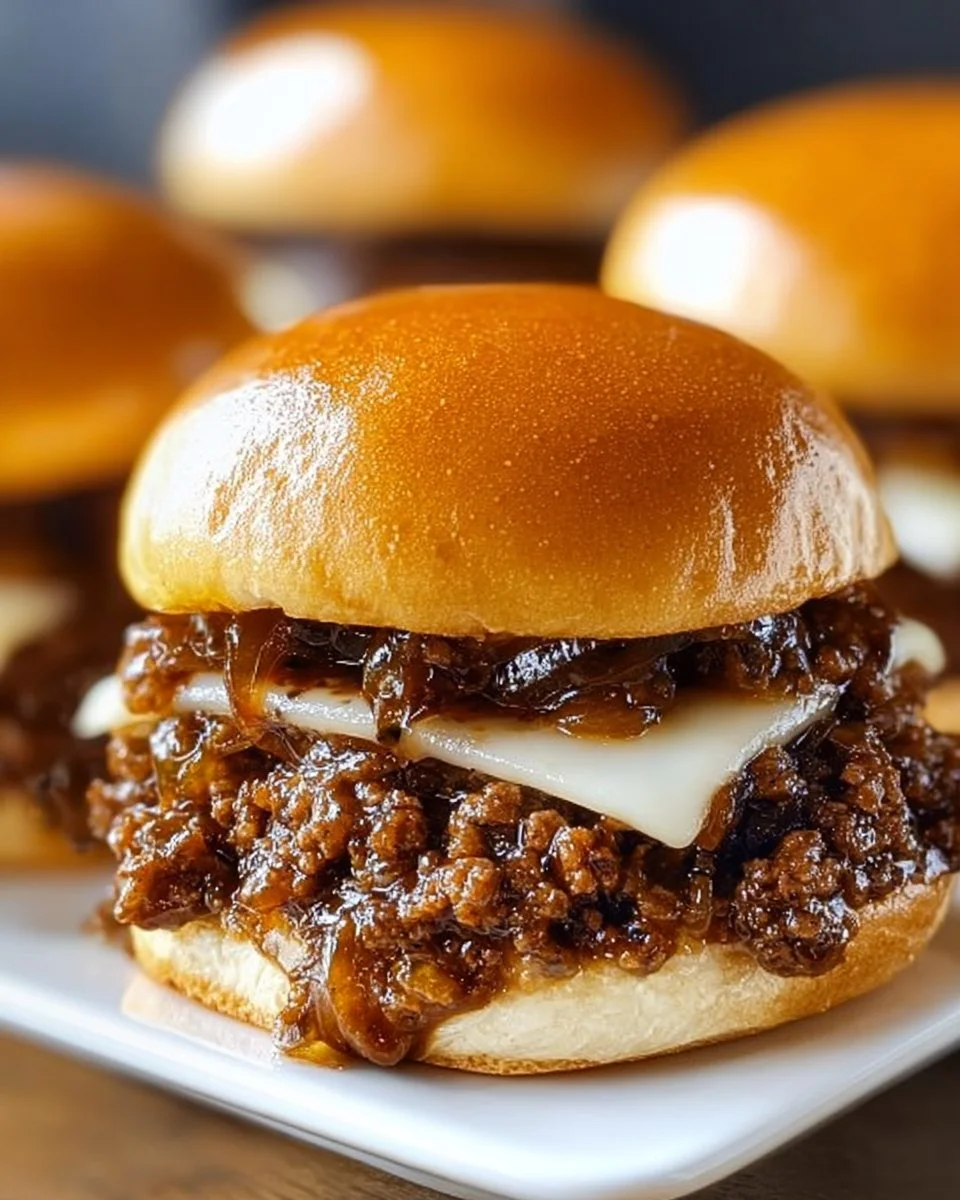 Irresistible French Onion Beef Sloppy Joes