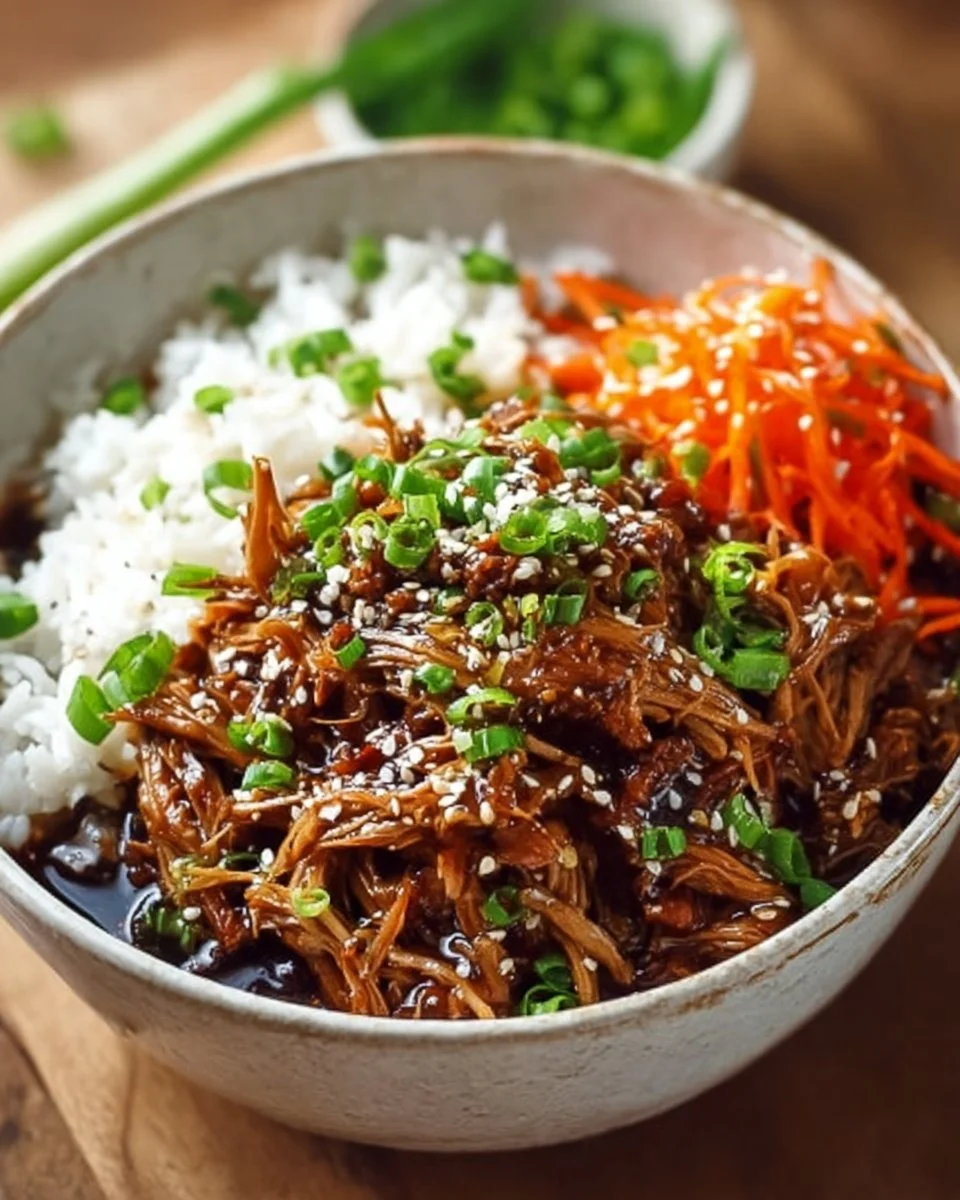 Irresistibly Juicy Slow Cooker Asian Pulled Pork Delight