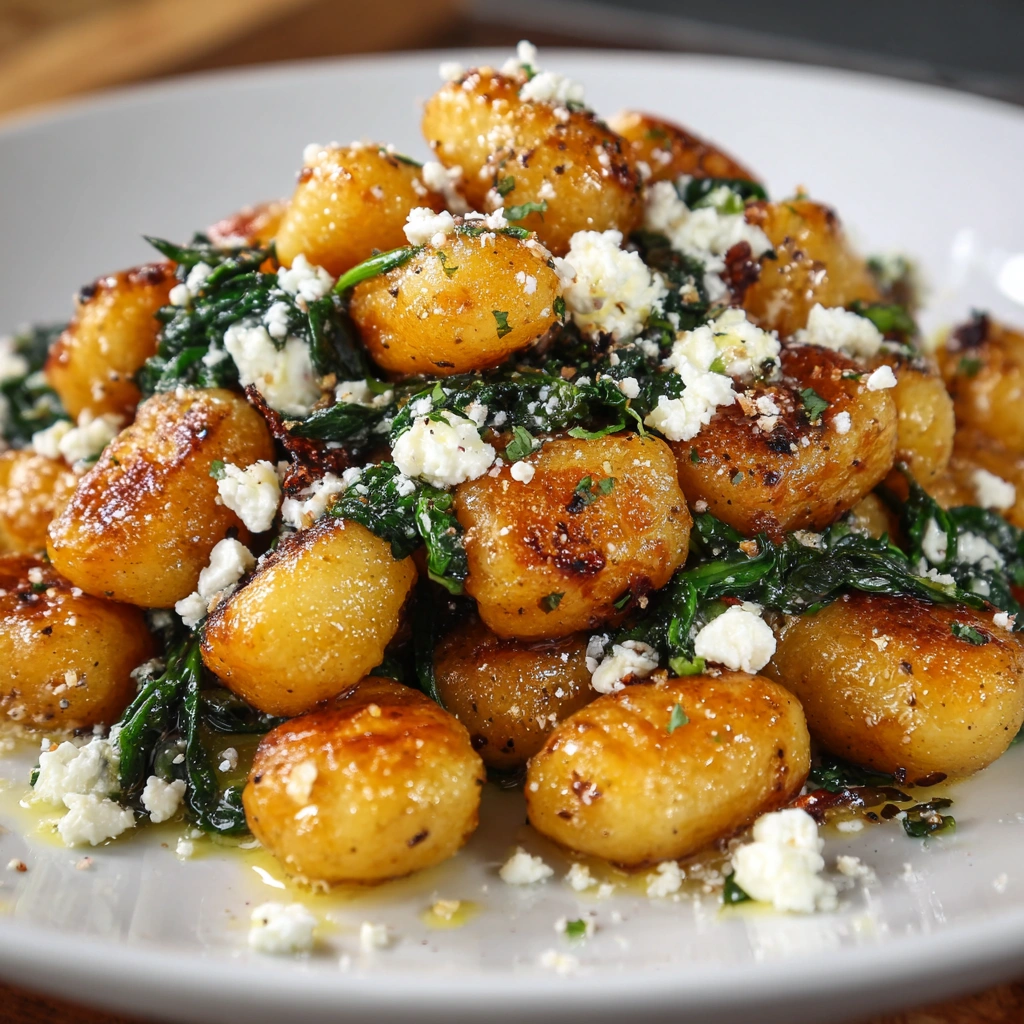 Crispy Gnocchi With Spinach And Feta: A Flavorful Delight!