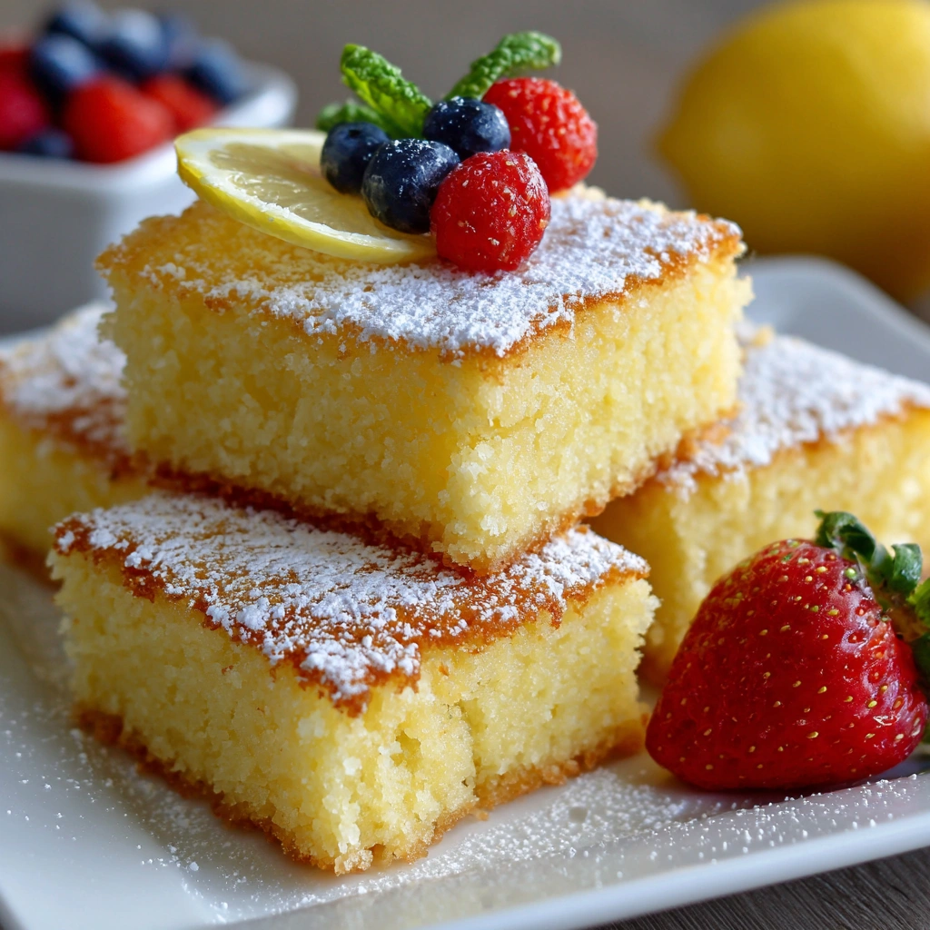 2 Ingredient Lemon Cake Bars You Can’t Resist Today!