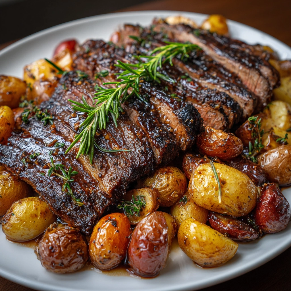 Roast Flank Steak with Potatoes: A Flavorful Delight!