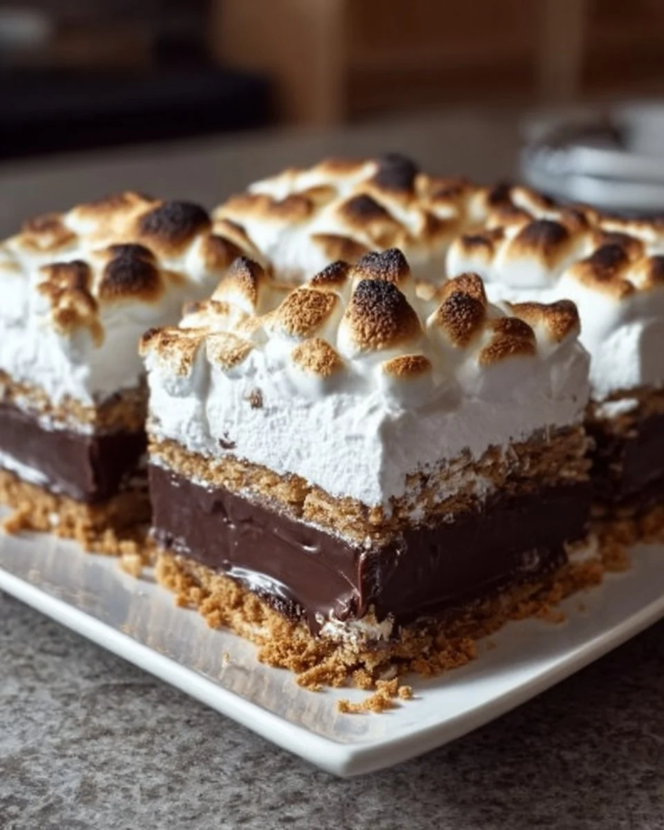 No Bake S’mores Cake
