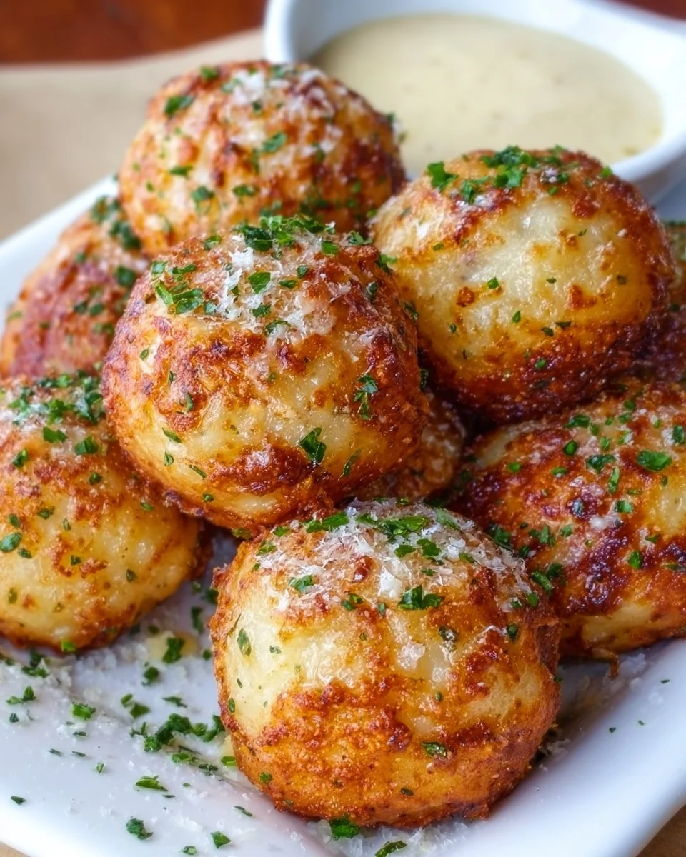Parmesan Garlic Potato Balls