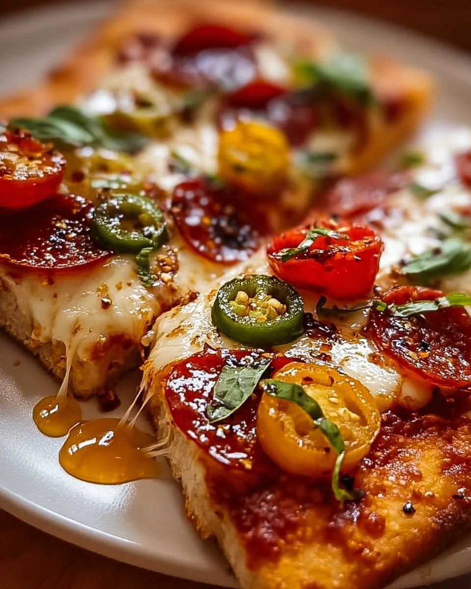 Savory Hot Honey Flatbread Pizza