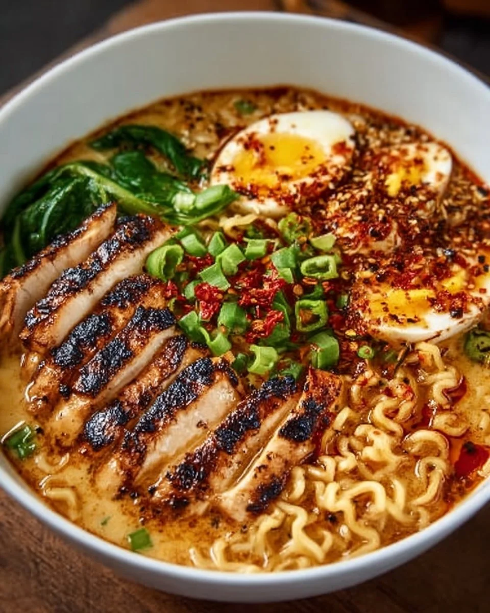 Spicy Chicken Ramen Bowl