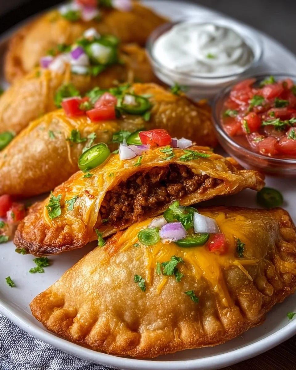 Spicy Crispy Mexican Taco Pockets