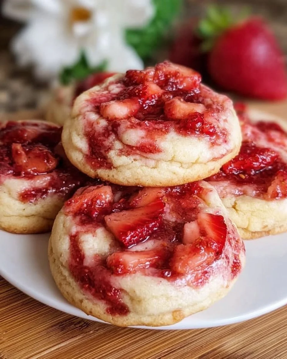 Strawberry Cheesecake Cookies