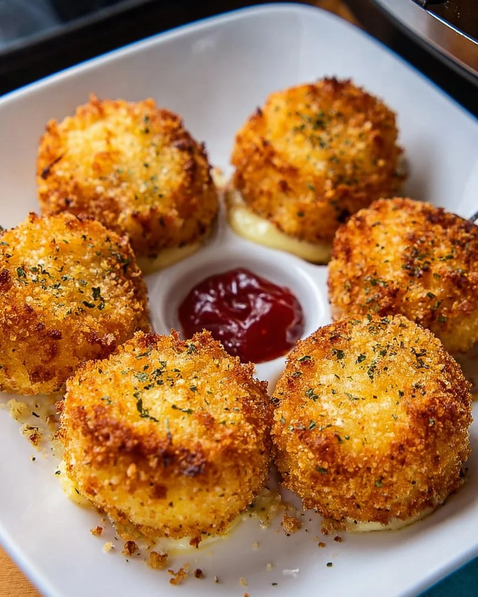 Crispy Air Fried Babybel Cheese ready to enjoy.