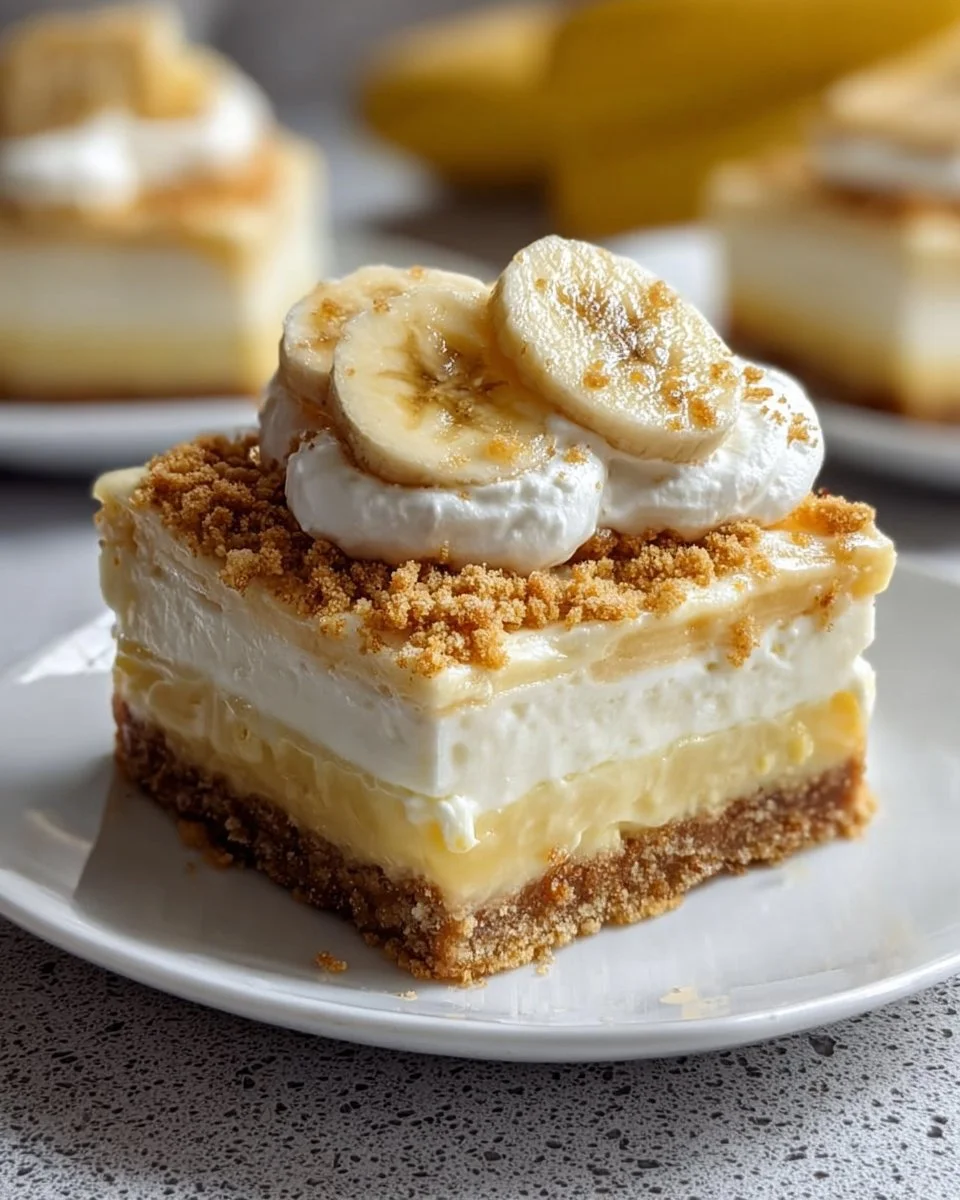 Banana Pudding Cheesecake Squares