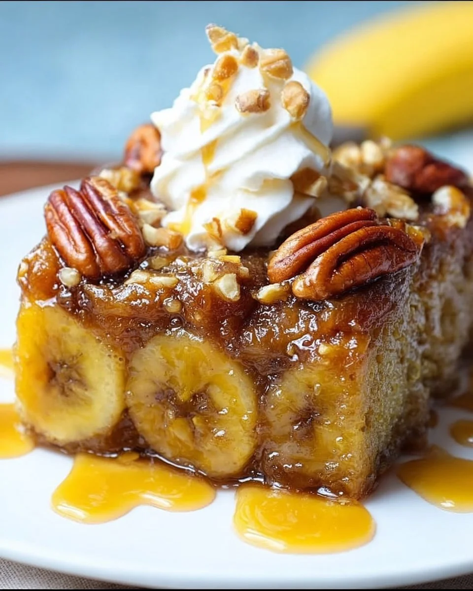 Banana Upside Down Cake Recipe