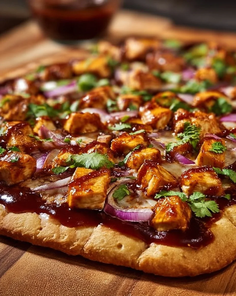 BBQ Chicken Flatbread Pizza: A Flavorful Delight Awaits!