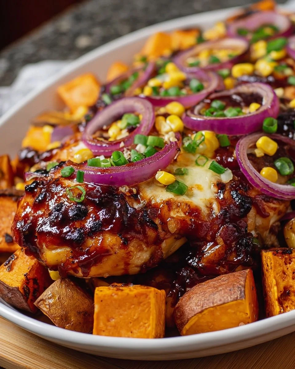 BBQ Chicken with Sweet Potatoes