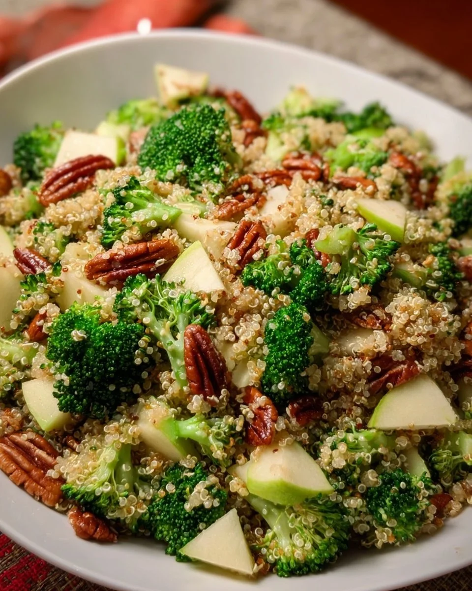 Broccoli Apple Quinoa Salad