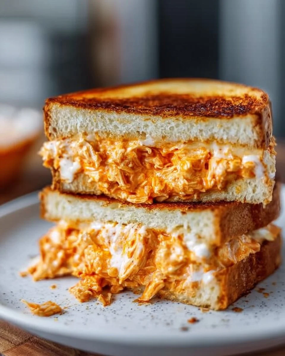 Buffalo Chicken Grilled Cheese Sandwich