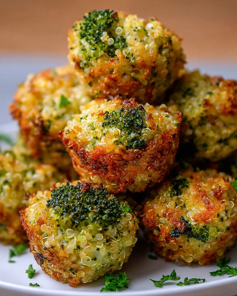Cheesy Broccoli Quinoa Bites