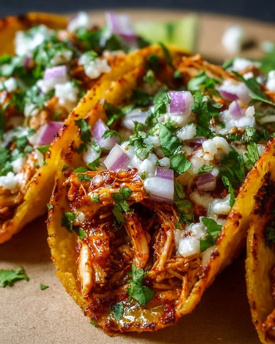 Crispy Honey Chipotle Chicken Tacos
