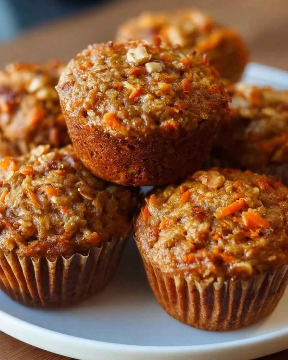 Easy One-Bowl Carrot Oatmeal Muffins