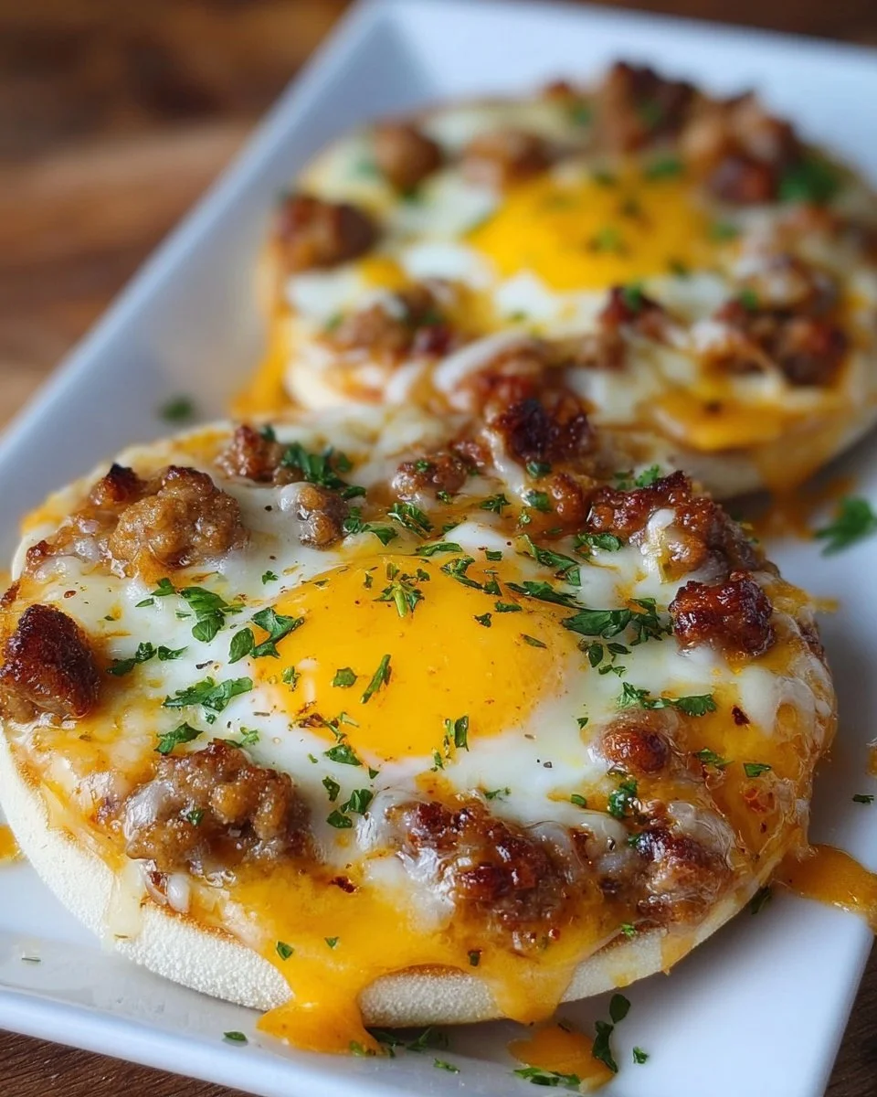 English Muffin Breakfast Pizza