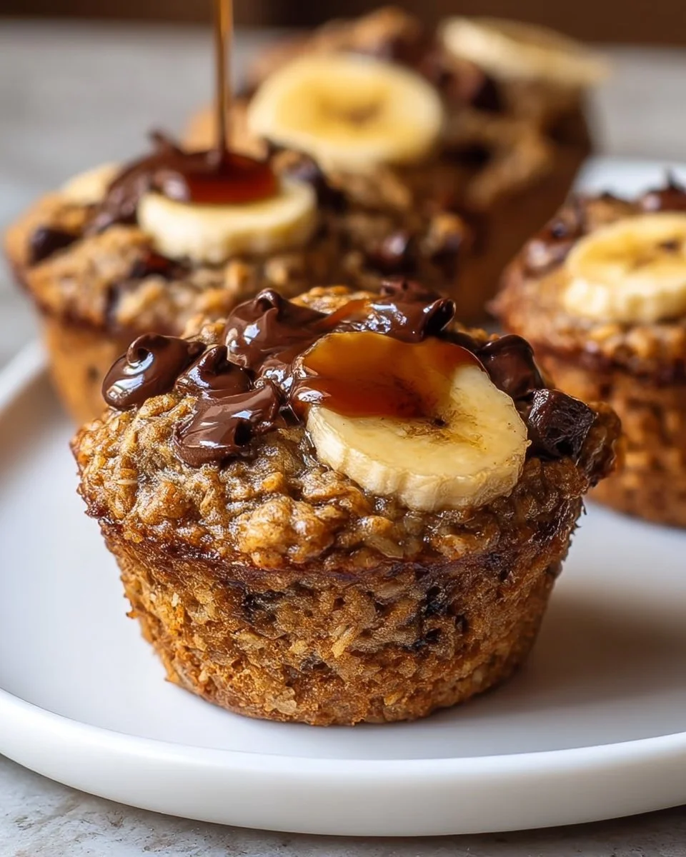 Greek Yogurt Banana Oatmeal Muffins