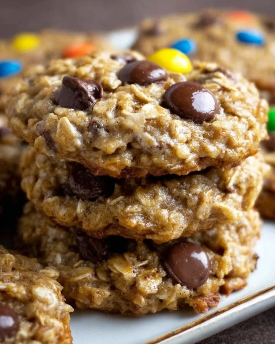 Healthy Banana Monster Cookies