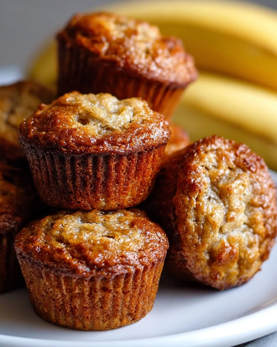 Healthy Greek Yogurt Banana Muffins