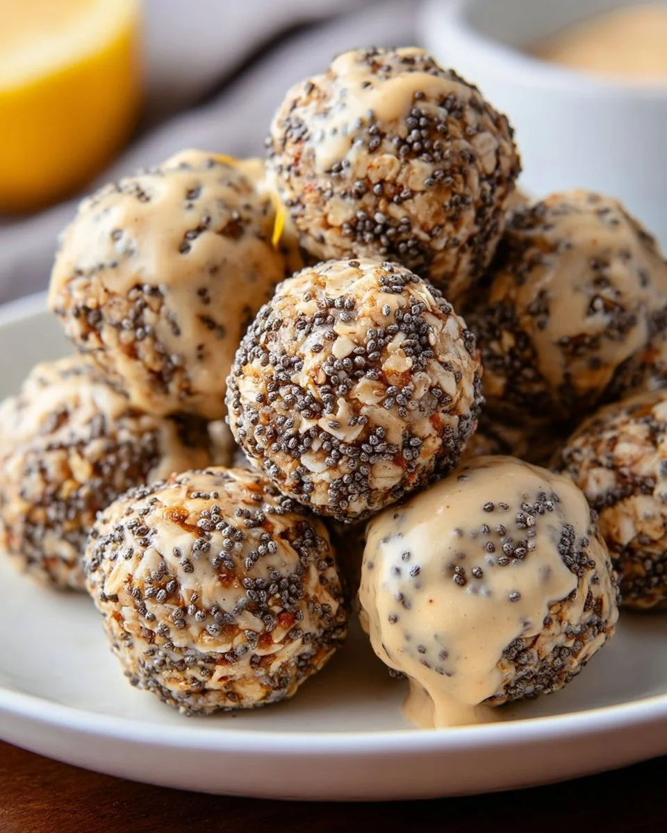 Lemon Poppy Seed Energy Bites for a healthy snack