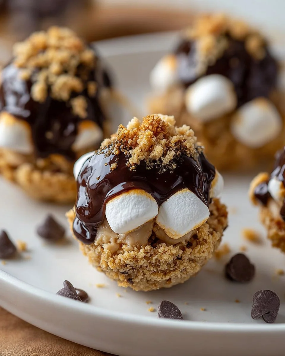 No Bake S’mores Cookie Dough Bites