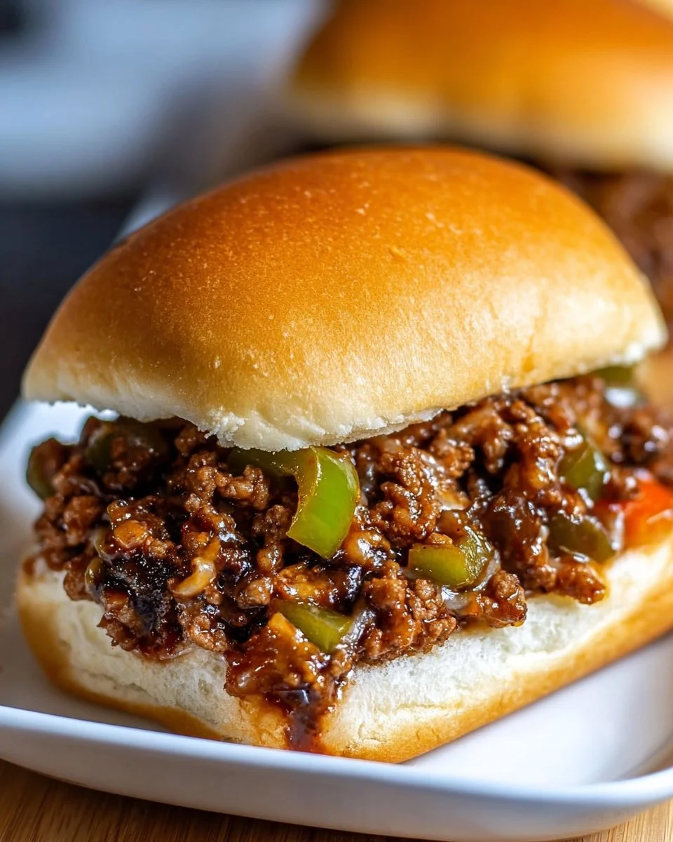 Philly Cheesesteak Sloppy Joes (Ava-Style)