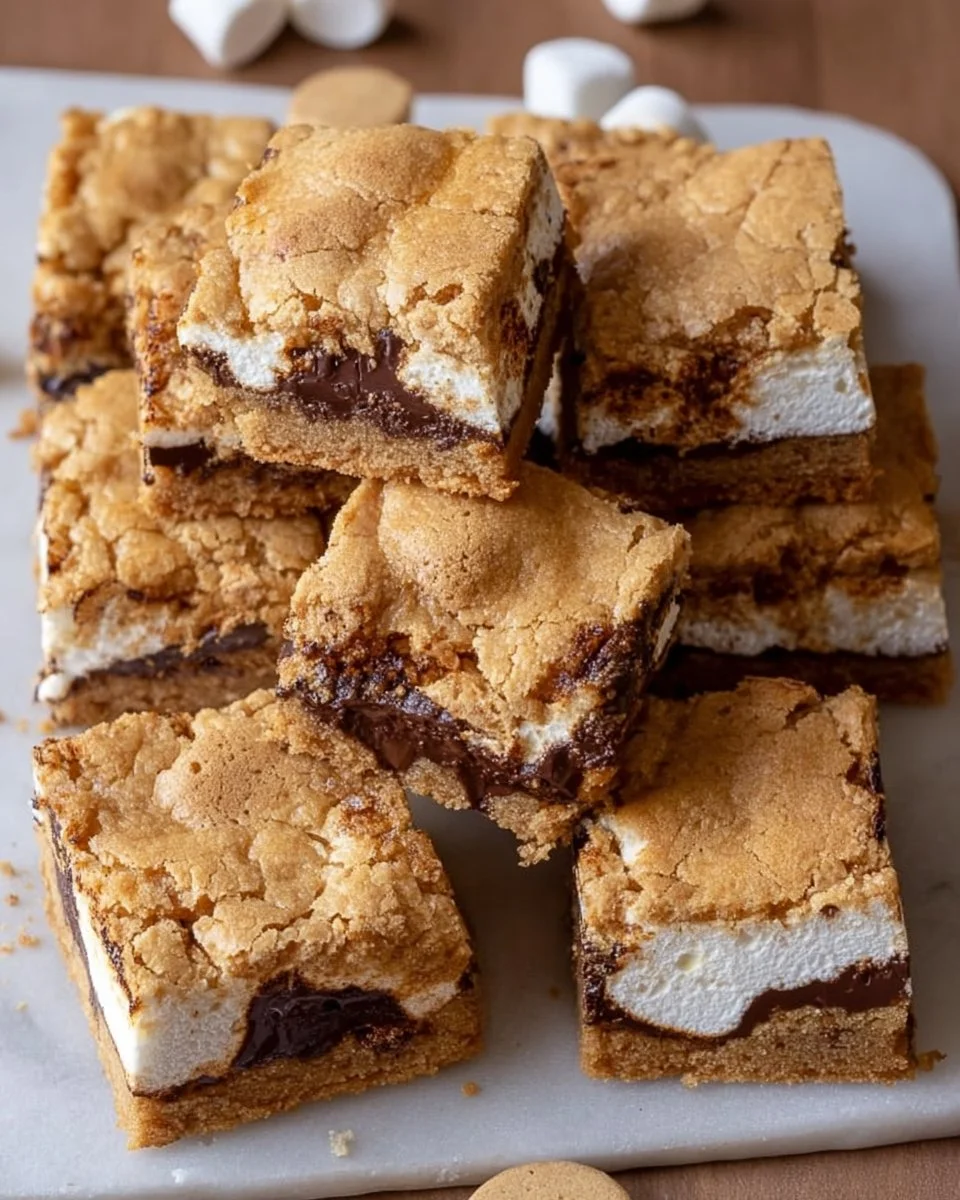S’mores Cookie Bars