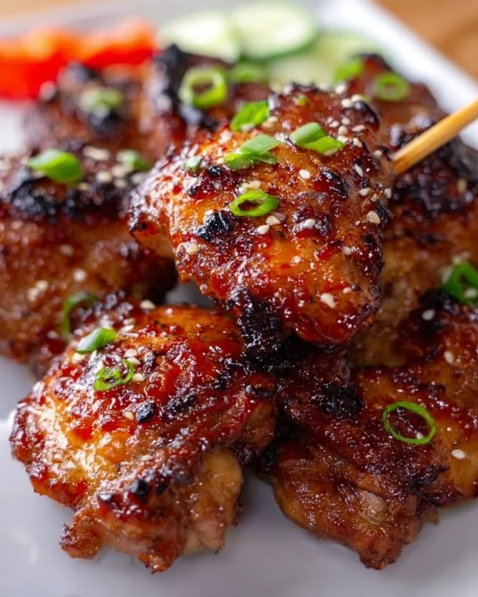 Sticky Sweet Chili Chicken Thighs in Air Fryer