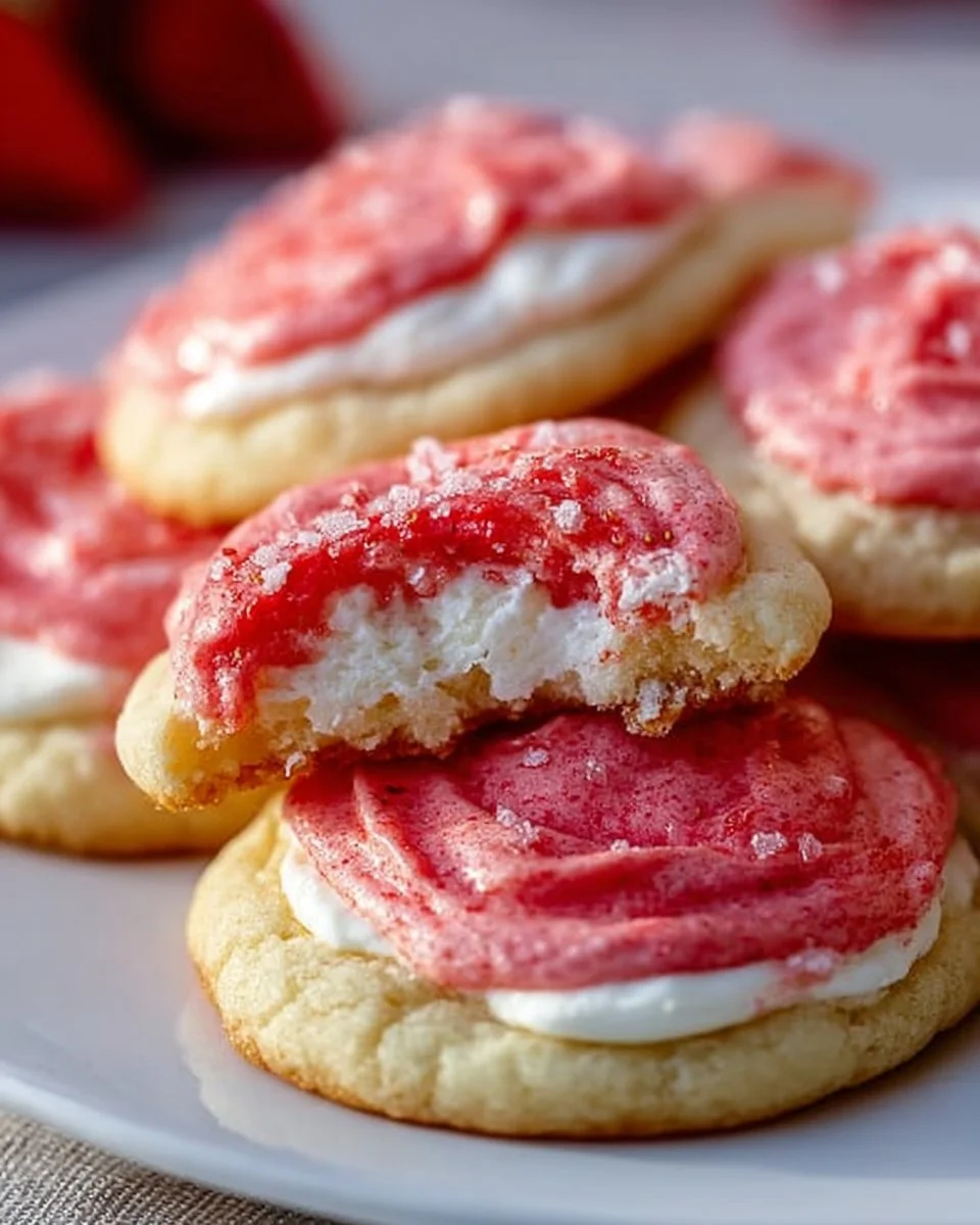 Strawberry Cheesecake Cookies