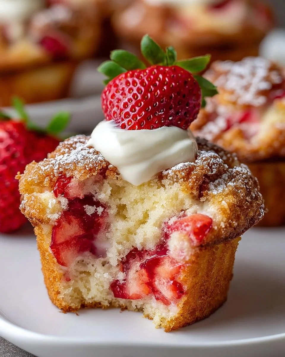 Strawberry Cream Cheese Muffins