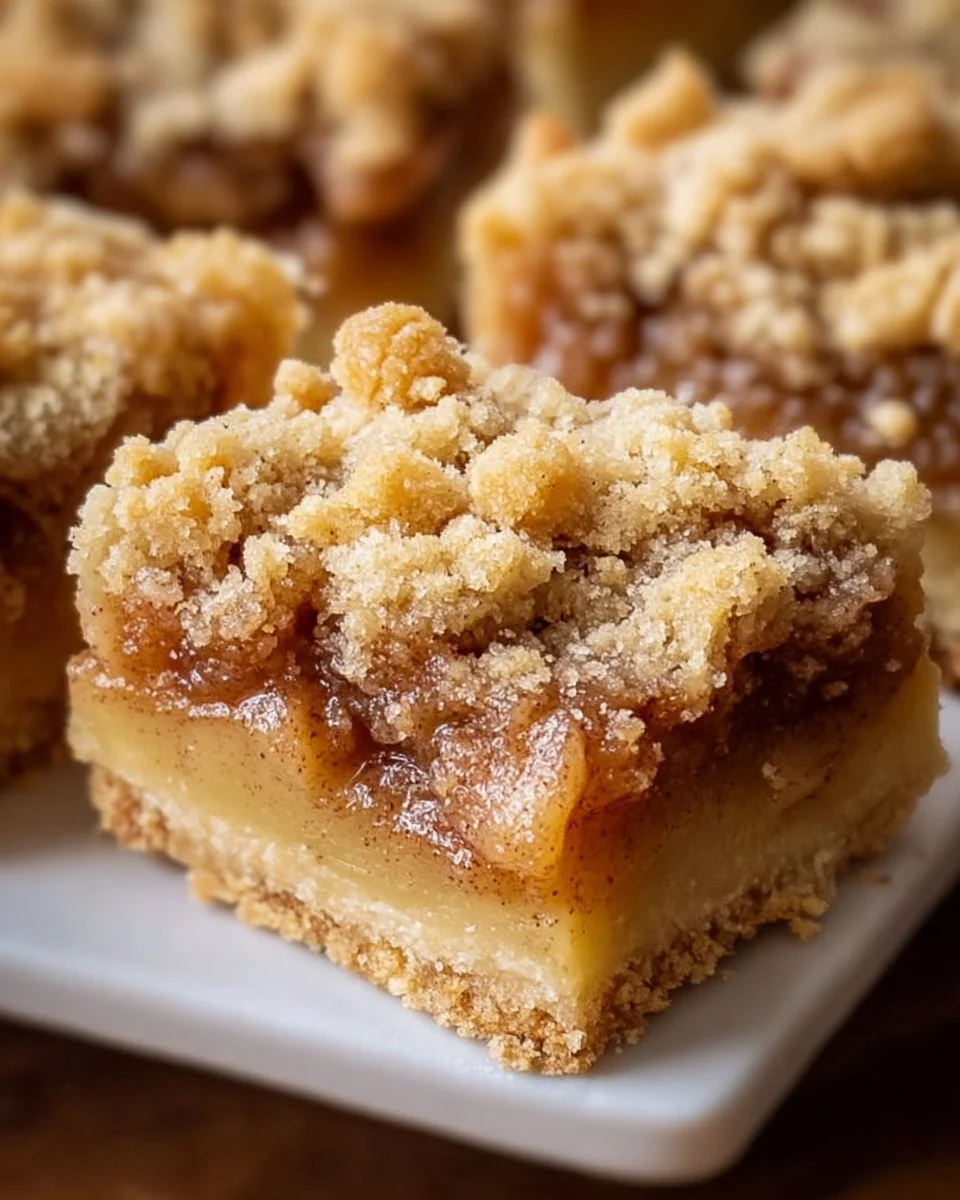 Sweet Apple Crisp Shortbread Bars