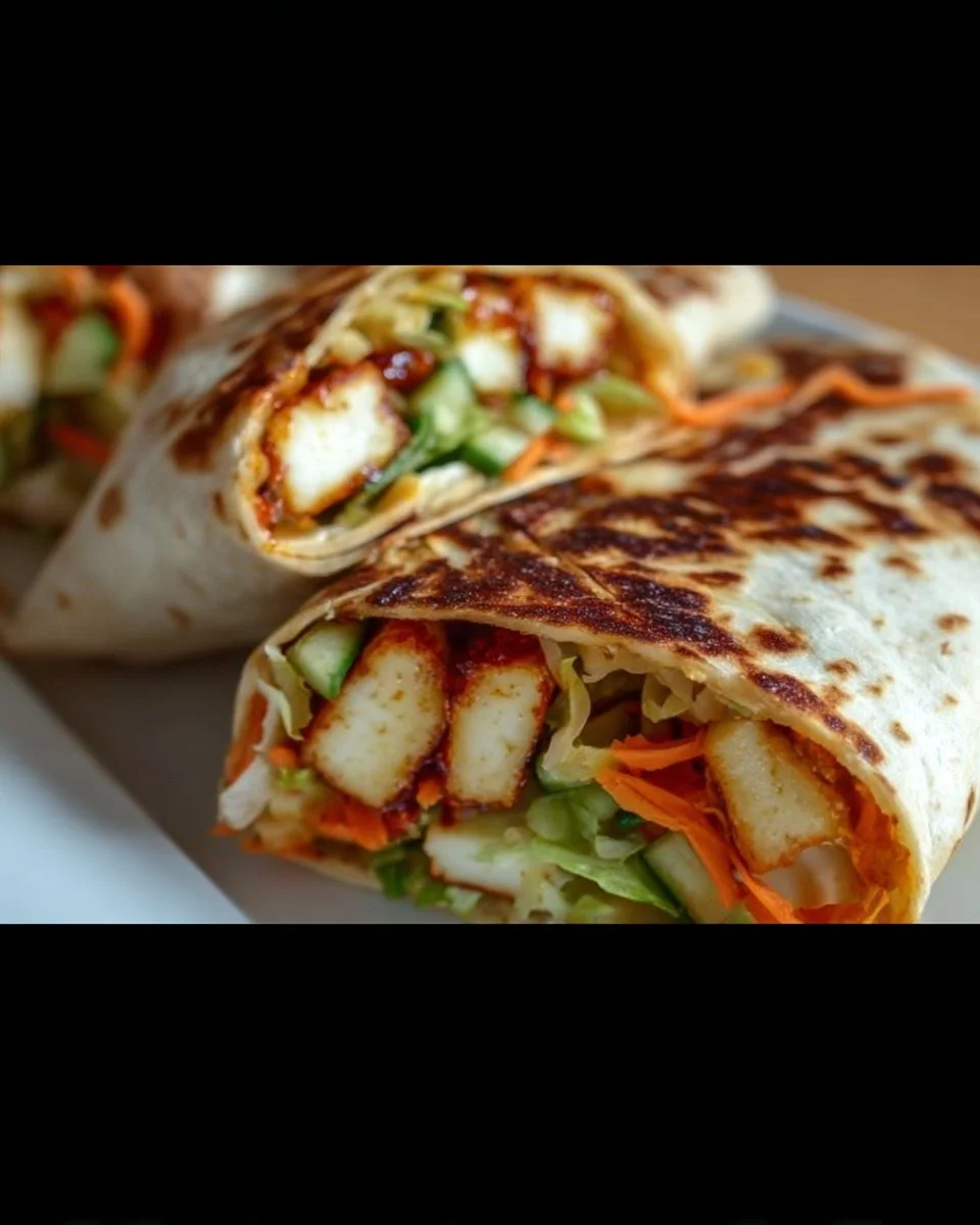 Sweet Chili Halloumi Wraps