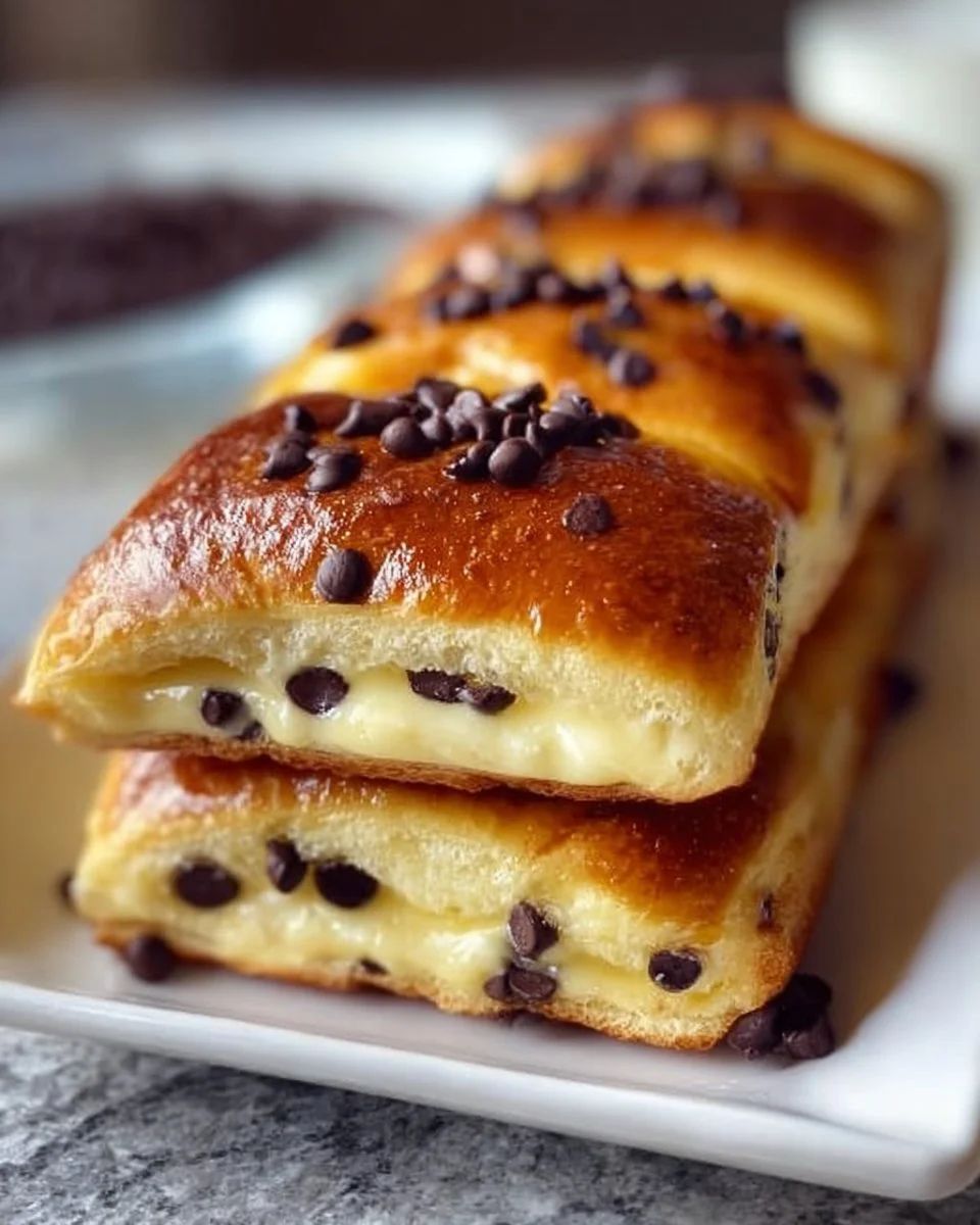 Swiss Brioches (Chocolate Chip Vanilla Custard Brioches)