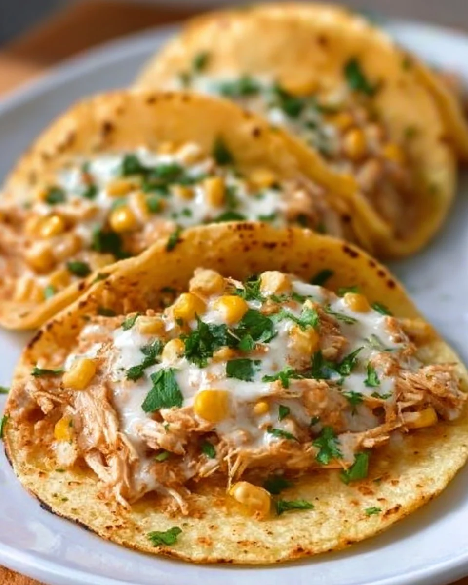 White Chicken Chili Tacos