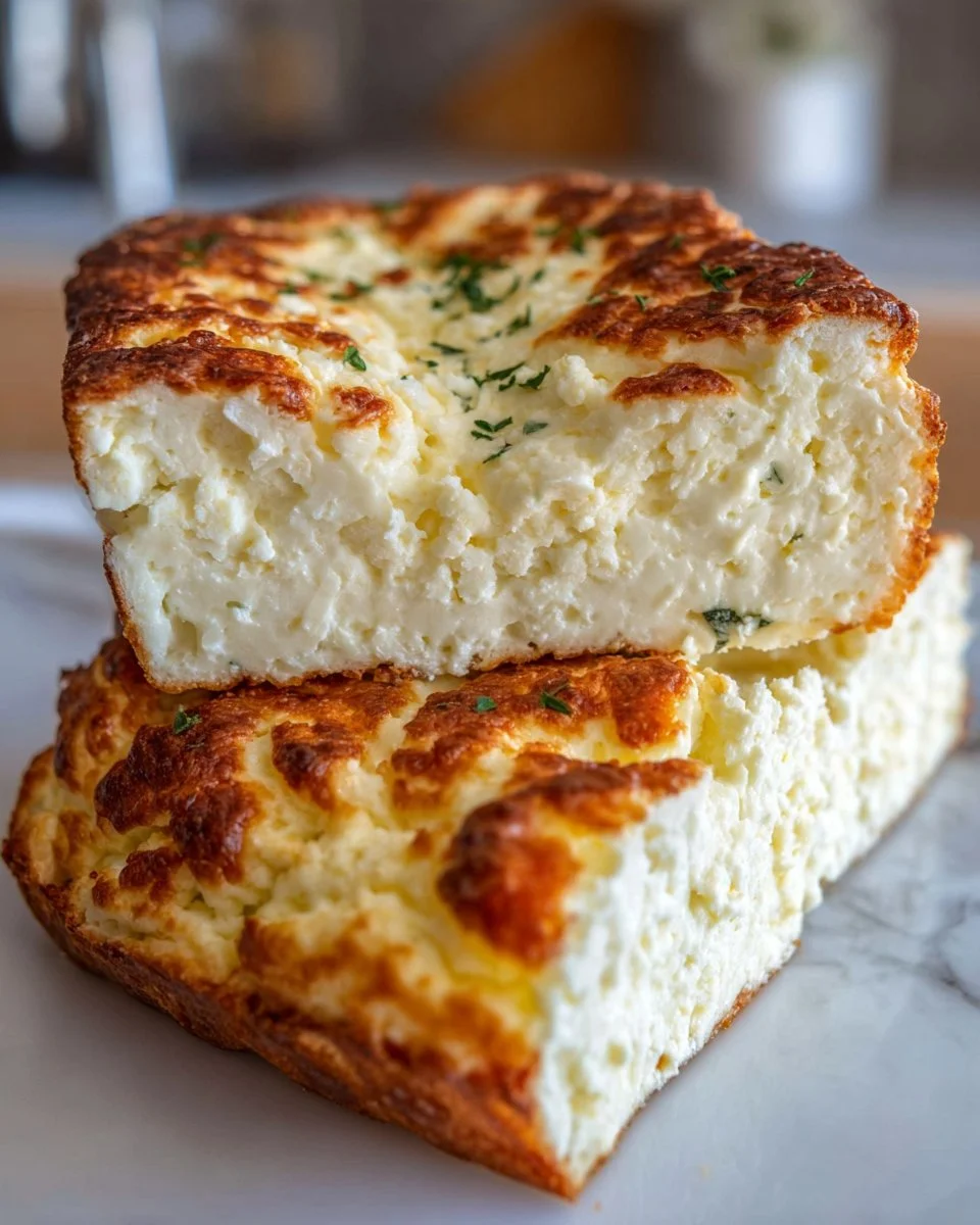 2-Ingredient Cottage Cheese Bread