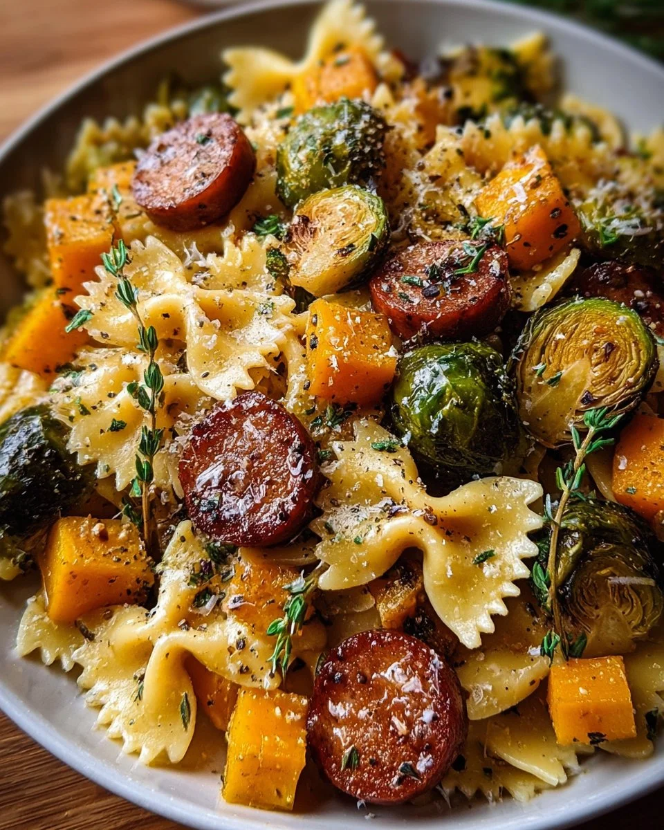 Autumn Sausage Pasta Squash
