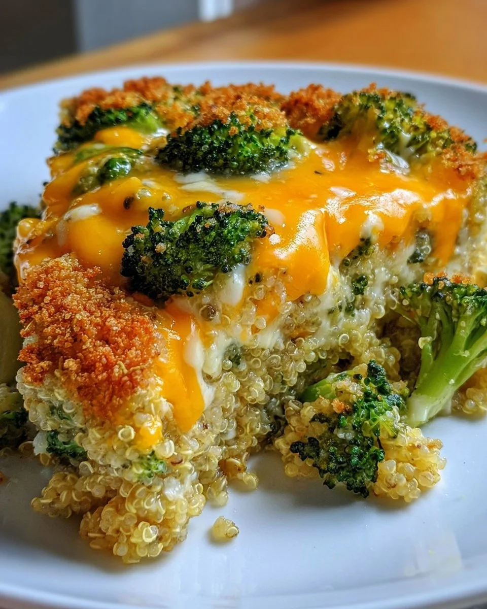 Creamy Broccoli and Quinoa Bake