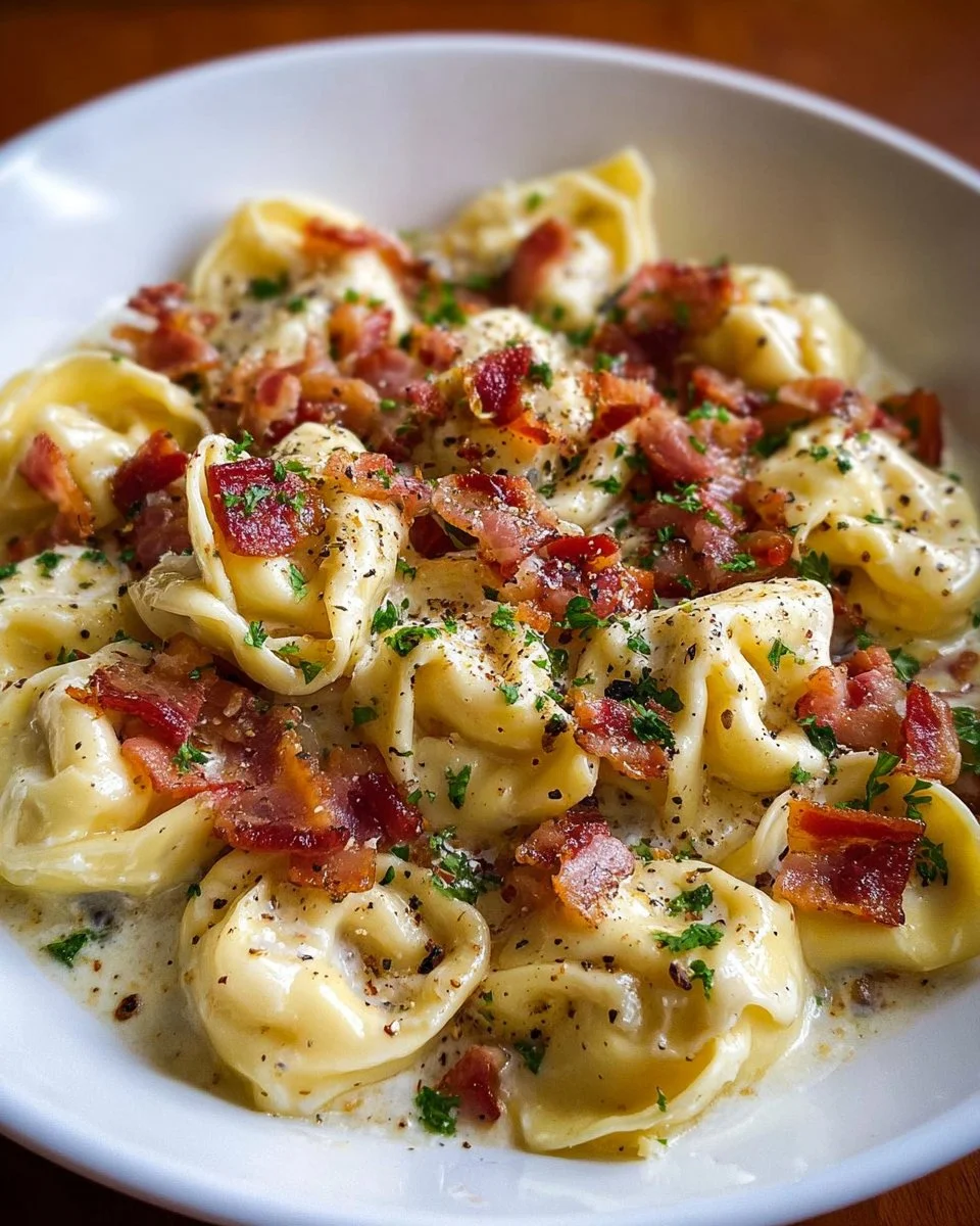 Creamy Tortellini Carbonara